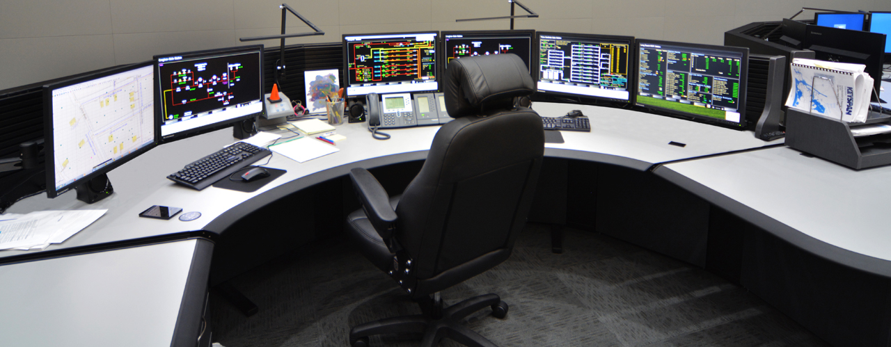 Pipeline and metering infrastructure in operation